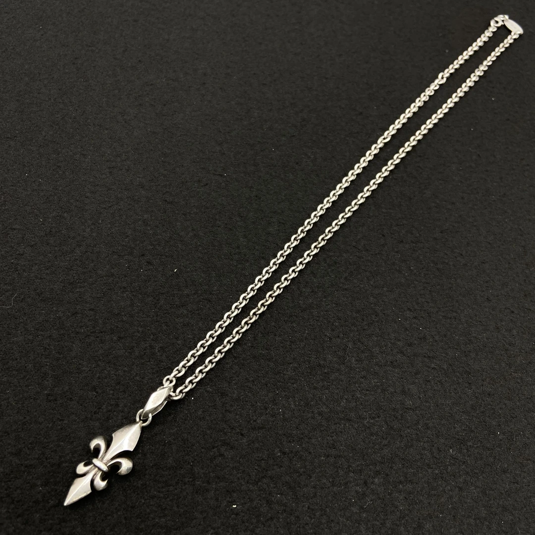 合金项链 【Liz璇子中古】英国品牌素银鸢尾花项链H43288无鉴赏期