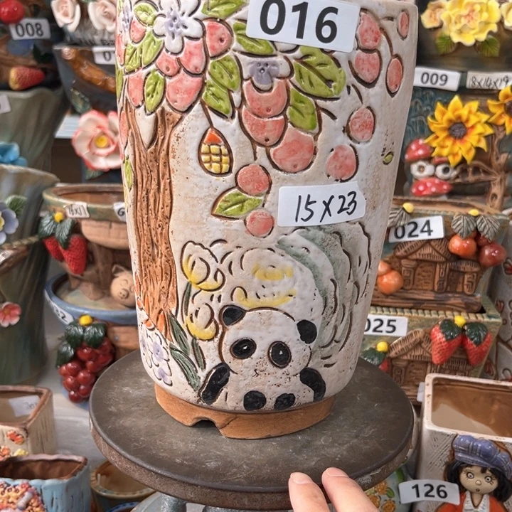 紫砂花盆粗陶材质多肉花盆