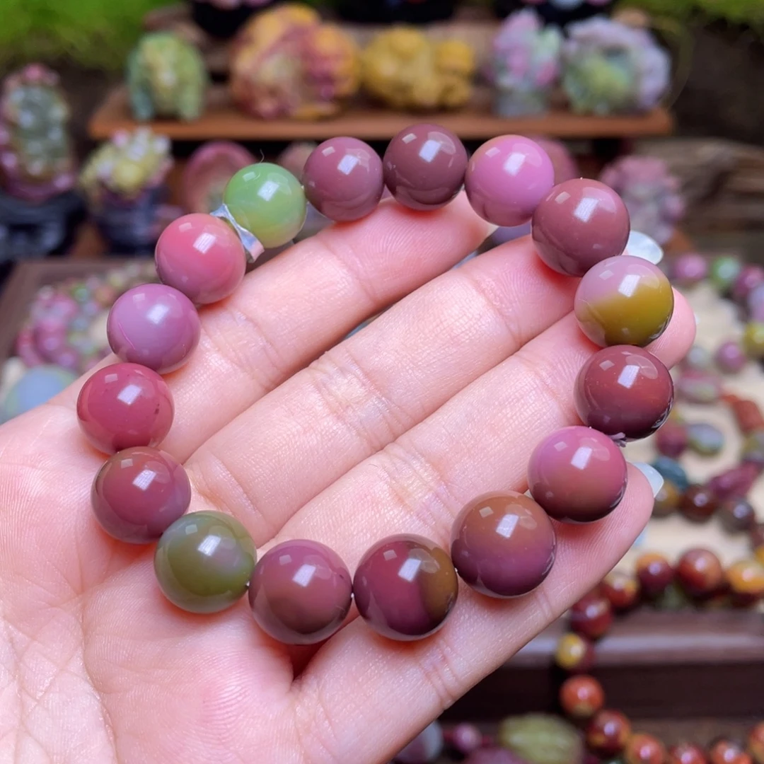 C***董玛瑙/玉髓未镶嵌手串盐源玛瑙高品光珠