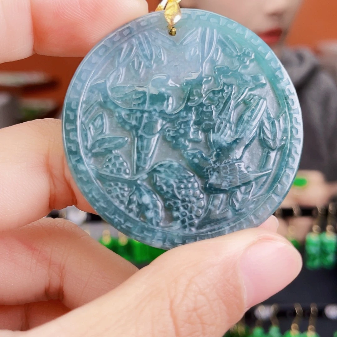 翡翠未镶嵌耳饰饰品