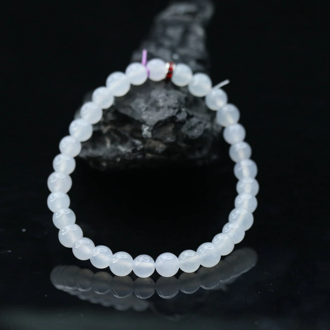 4天然缅甸翡翠A货圆珠手串/800305/上海嘉禾拍卖