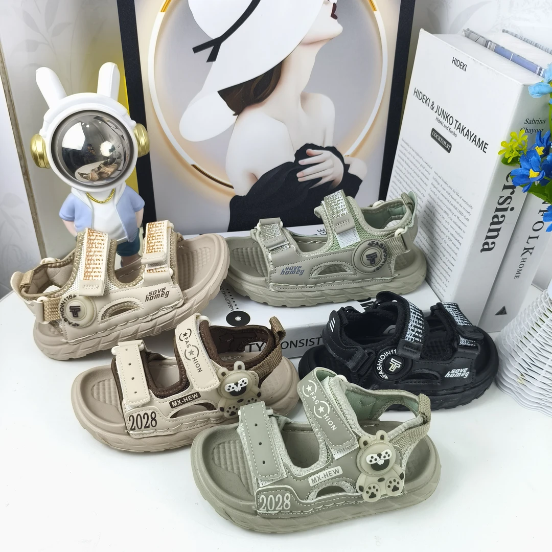 【夏季新款】5202男童凉鞋运动休闲风魔术贴露趾防滑运动童鞋