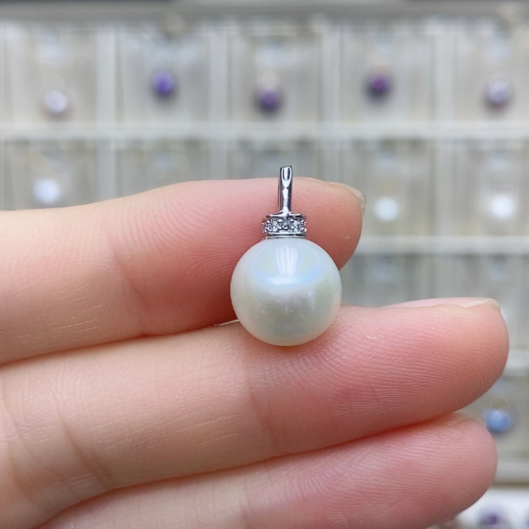 项链淡水珍珠合金