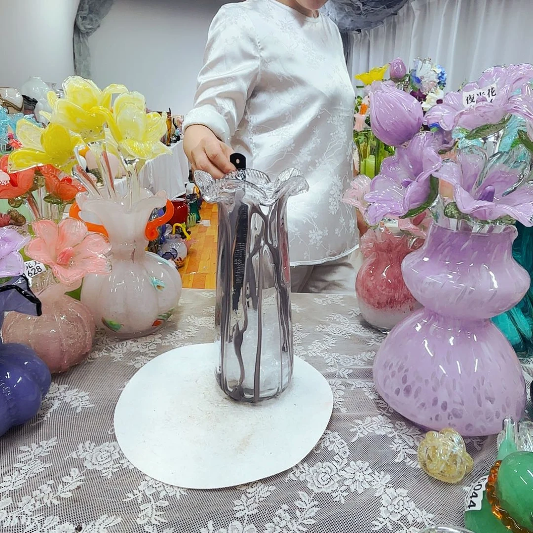 琉璃花瓶花器摆件艺术品