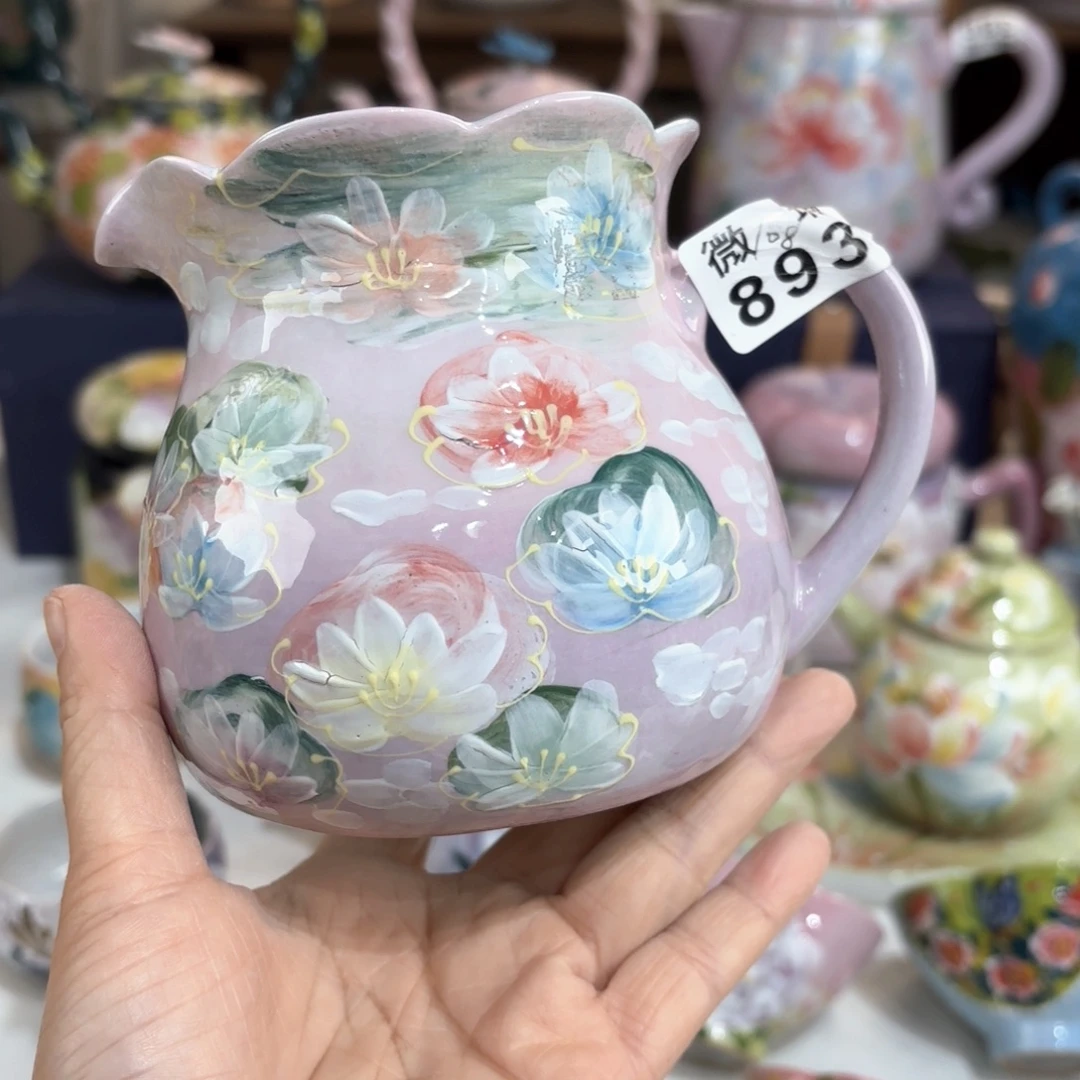 景德镇手绘高温釉下彩陶瓷茶具