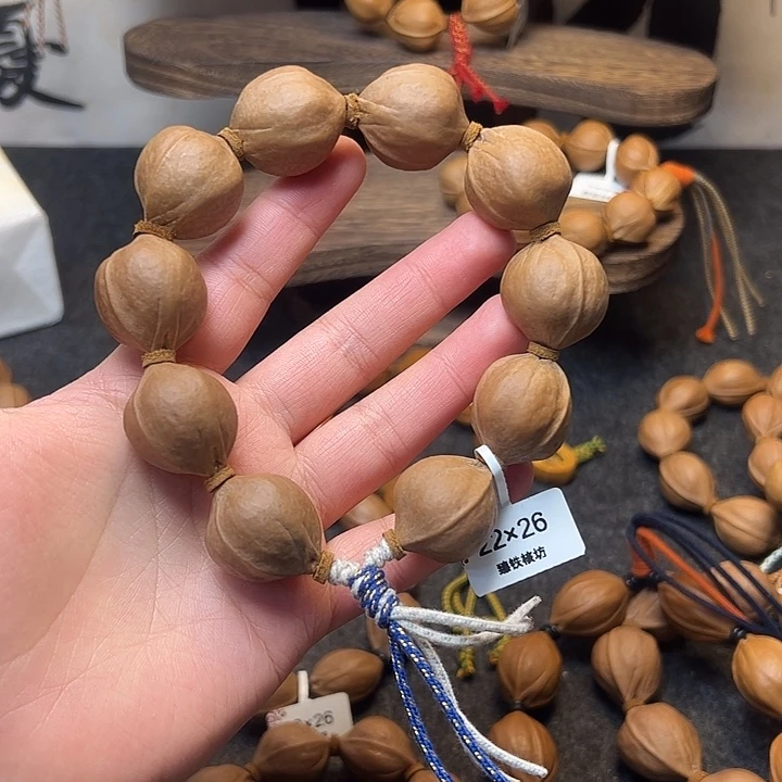 向***人橄榄核手串/手链22.26梅林铁核