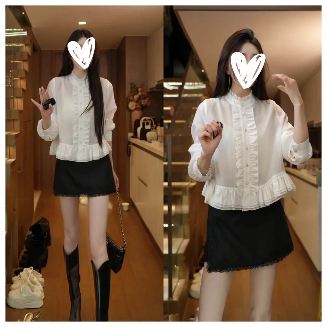 【精致主义】衬衫 斗篷设计原创气质衬衫C6452