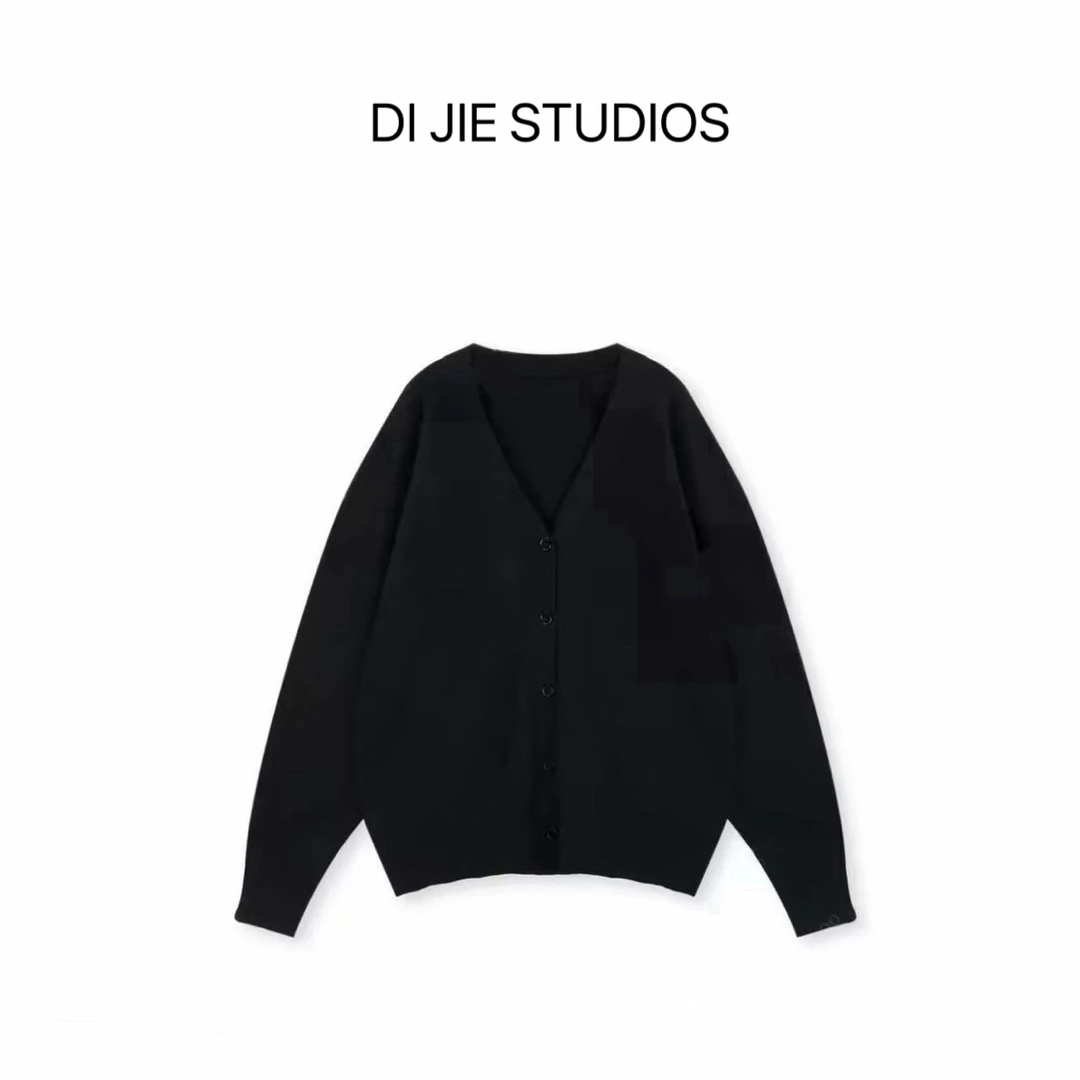 DI JIE STUDIOS 软糯混纺纱针织开衫气质百搭时尚长袖款6668