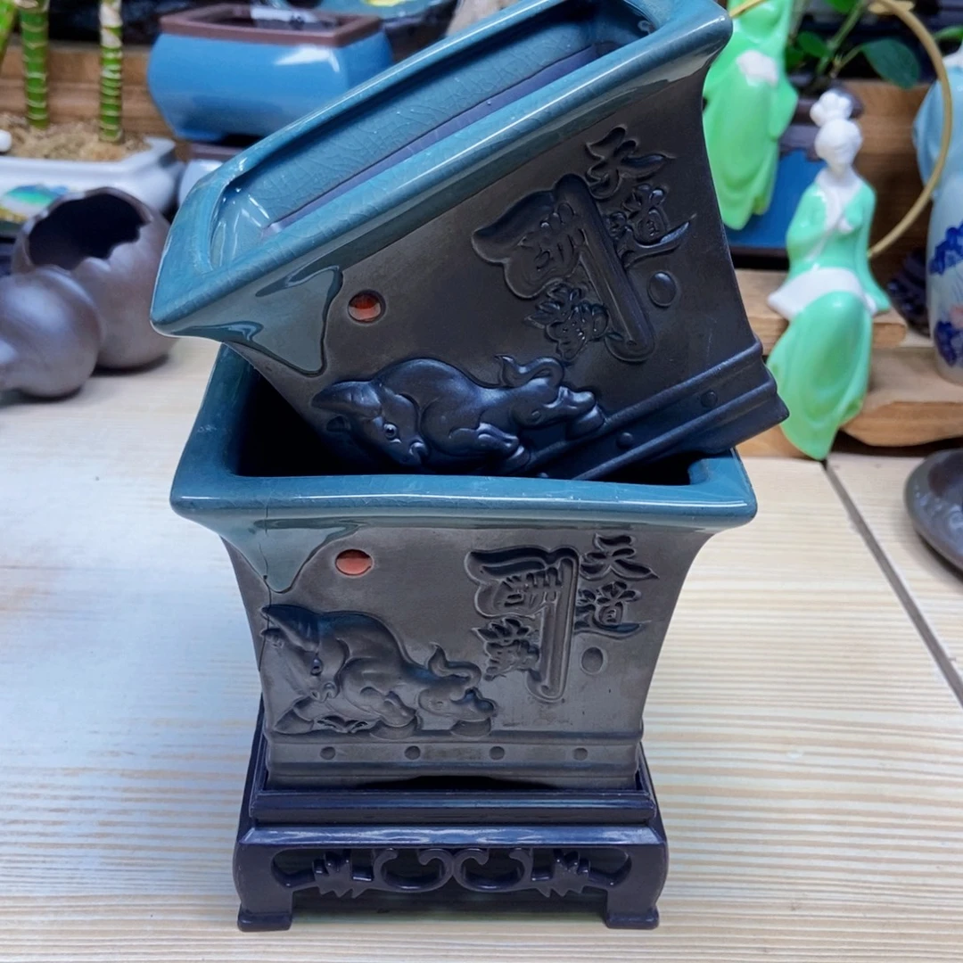 瓷片陶瓷花盆陶瓷艺术