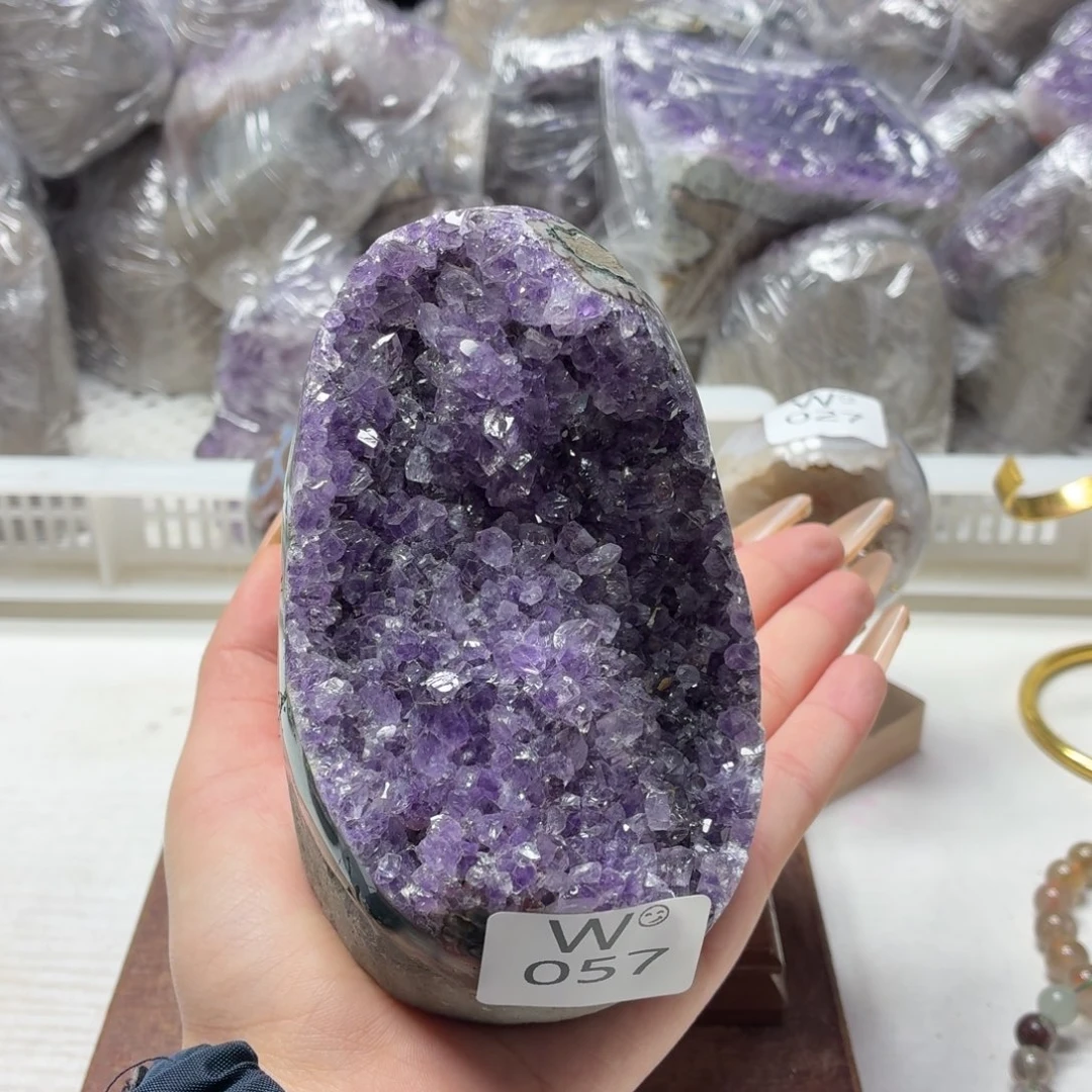 摆件紫晶未镶嵌紫水晶