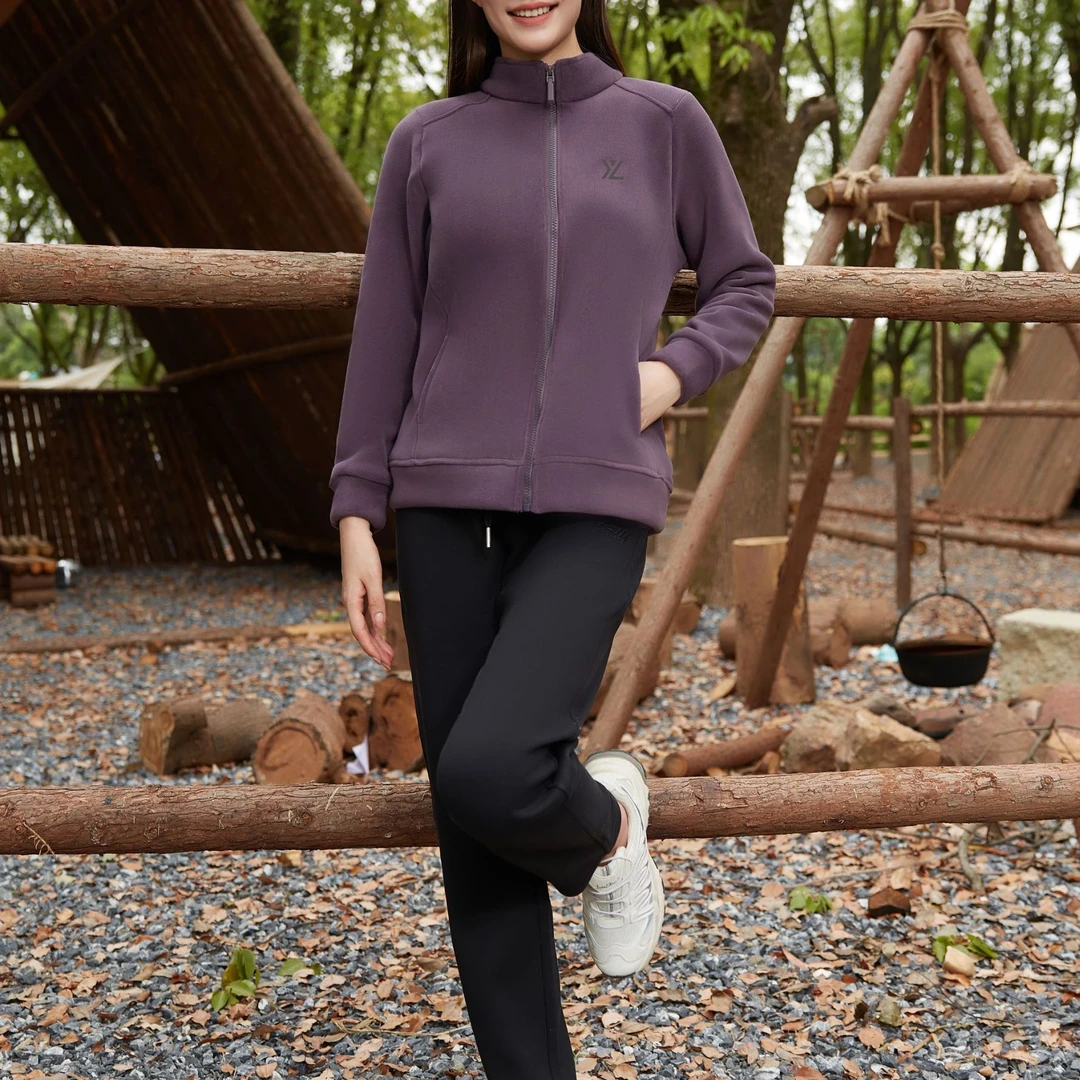 纪凡姬/4121-绒朵朵冬季热绒衣亲肤短款女冬时尚保暖短外套