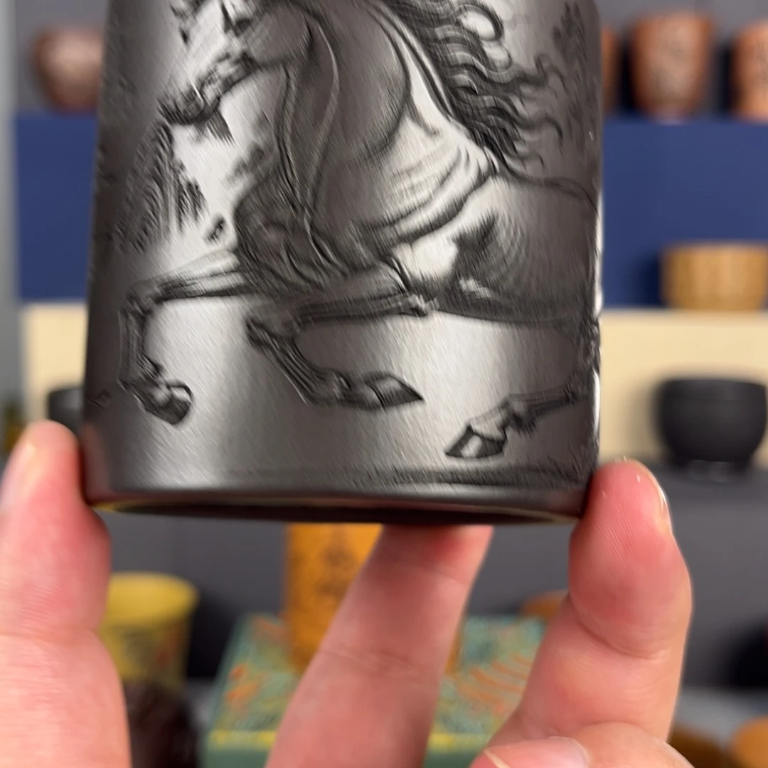 紫砂茶杯紫砂主人杯 手工制作