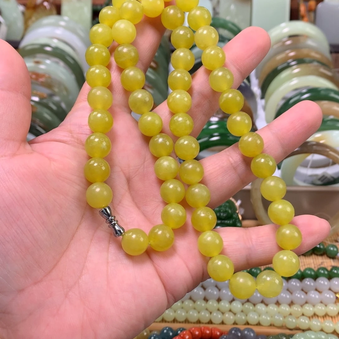 岫玉未镶嵌项链卡10