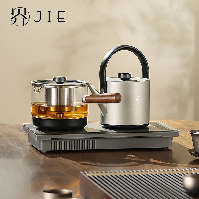 纯钛全自动上水电热烧水壶泡茶专用茶台嵌入式一体煮茶器恒温家用