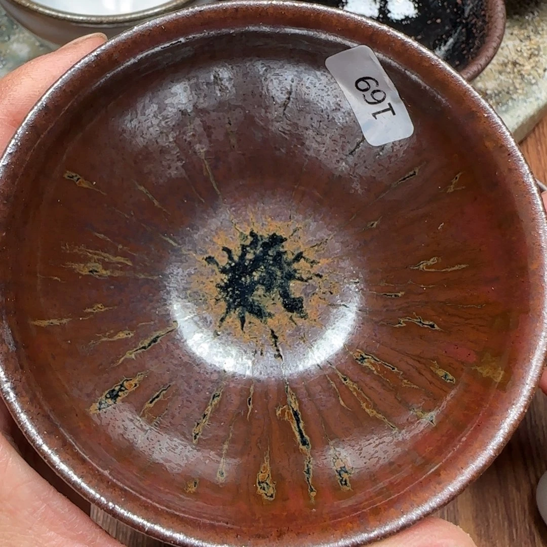 柴烧建盏茶盏茶杯169