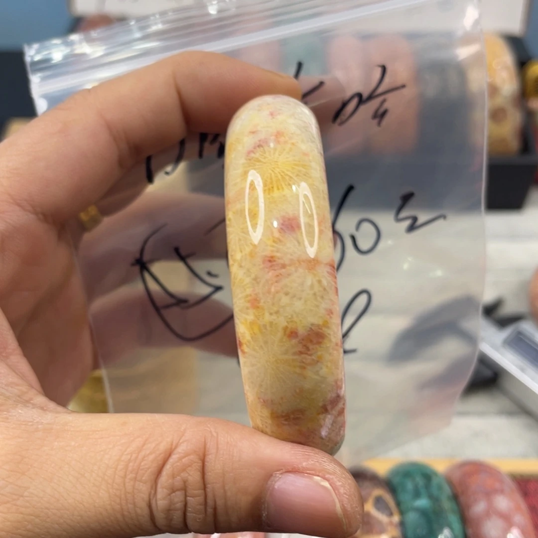 未镶嵌手镯硅化玉