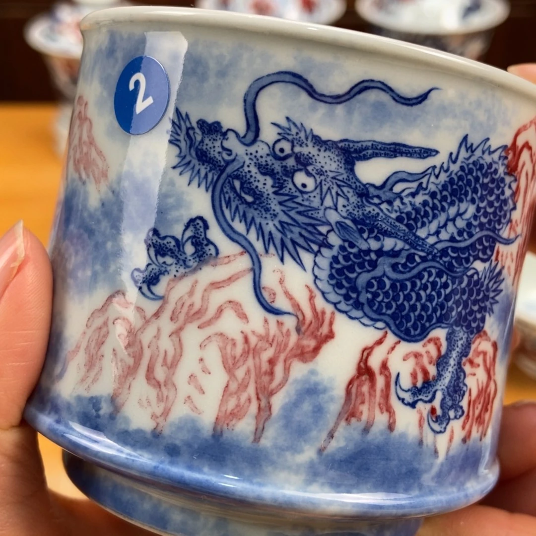 手绘现代茶具非古董