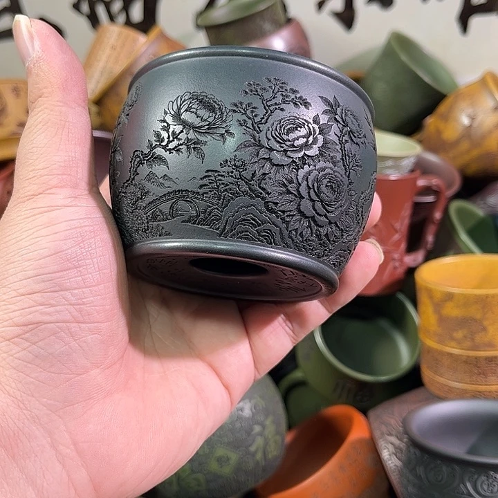 茶杯紫砂全手工紫砂主人杯