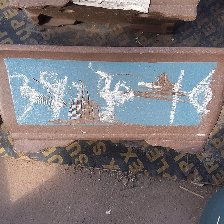 紫泥花盆透气花盆