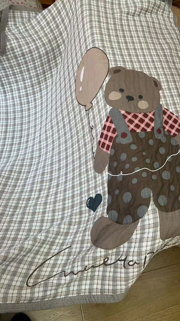 气球小熊（多巴胺果冻毯）1.5*2.0四季通用透气性好