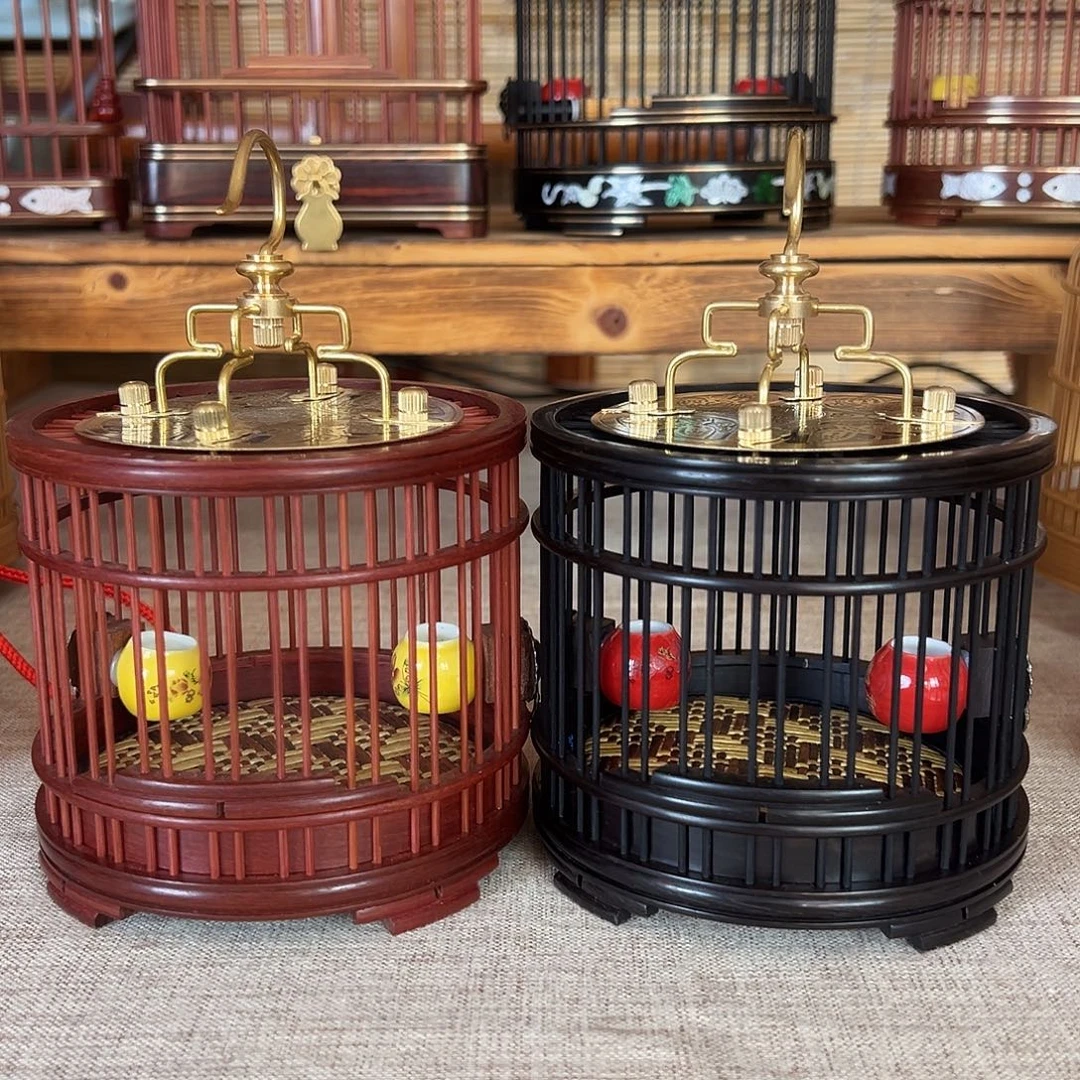 万***3太保钩款外插条圆笼，红黑各一个