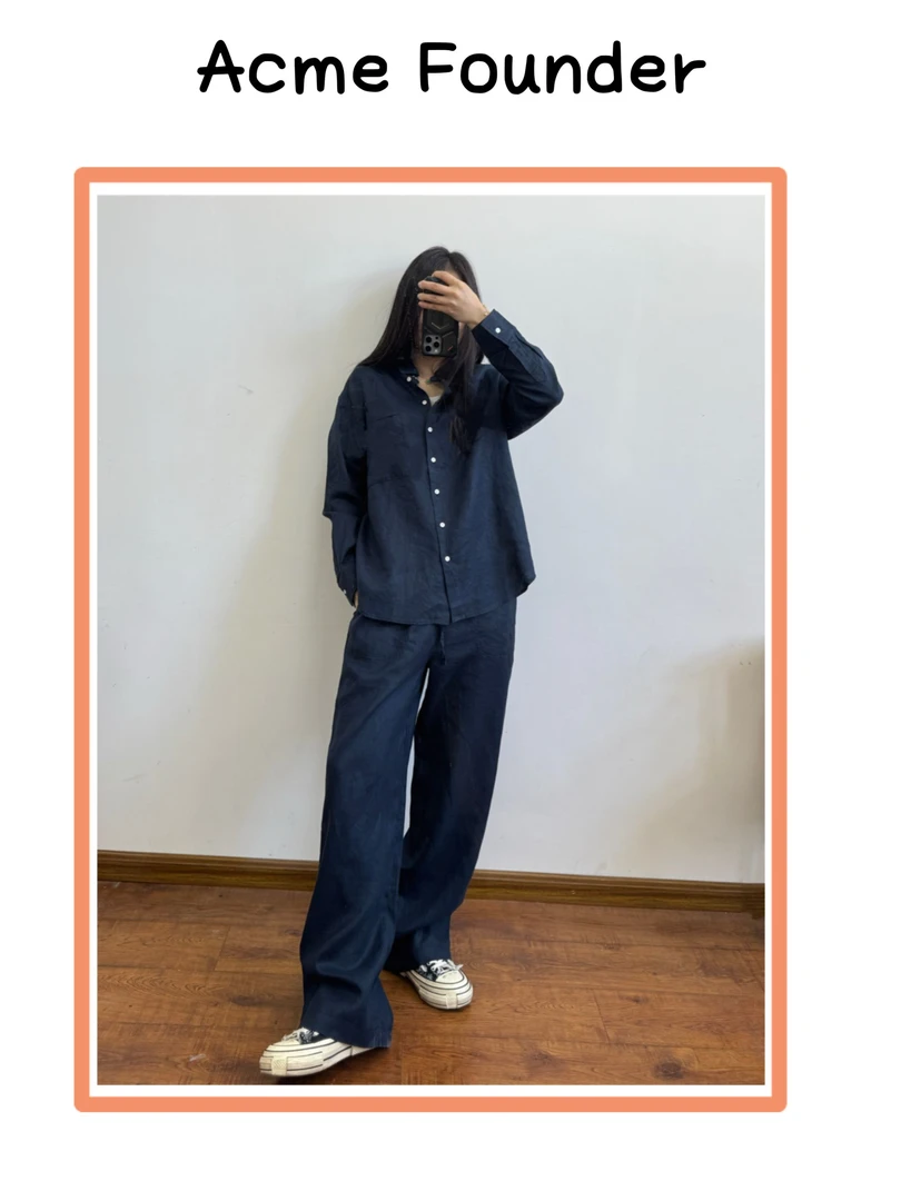 Acme Founder | 高级感老钱风亚麻衬衣