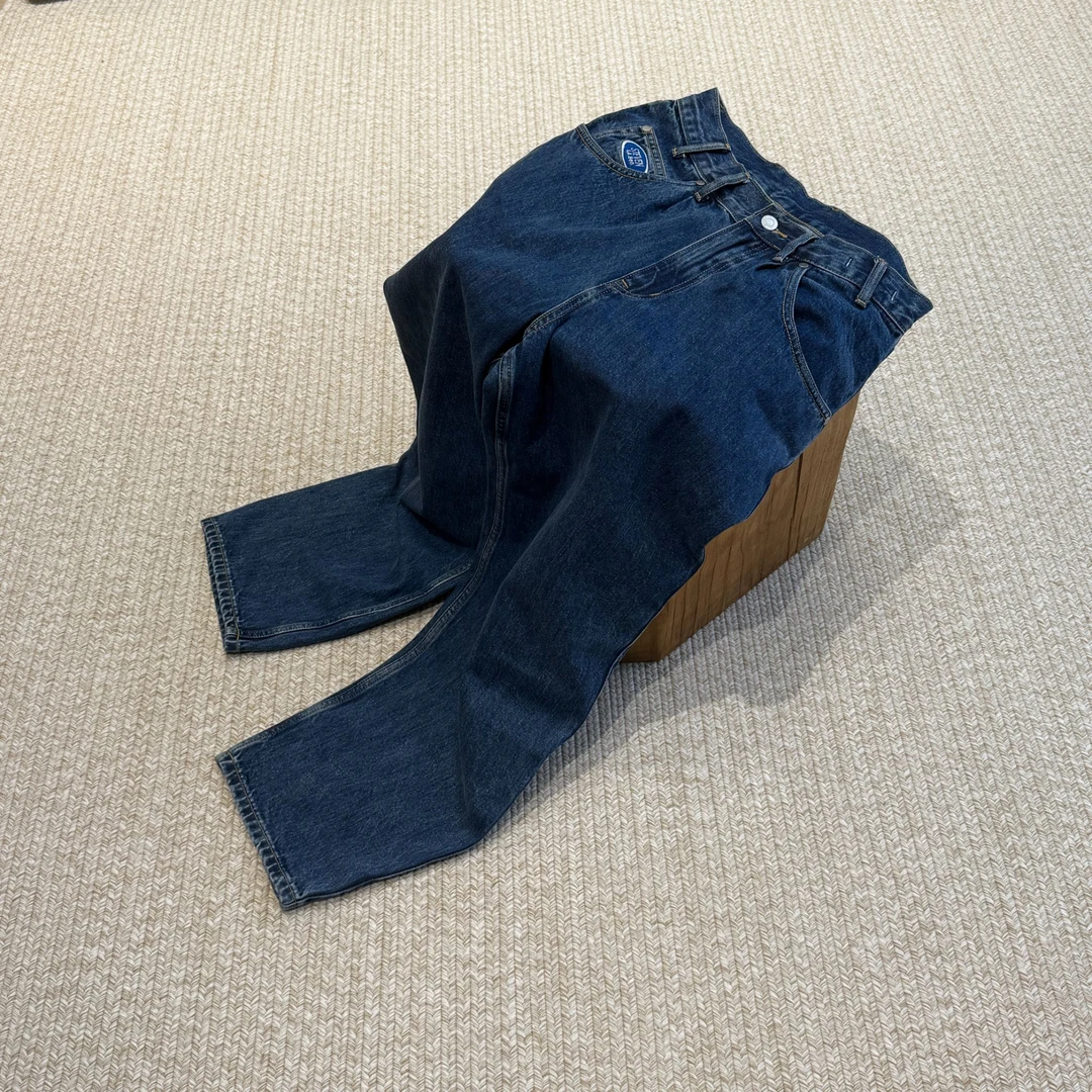 断码捡漏《旧港老爹裤》复古洗水宽松锥形牛仔长裤  328