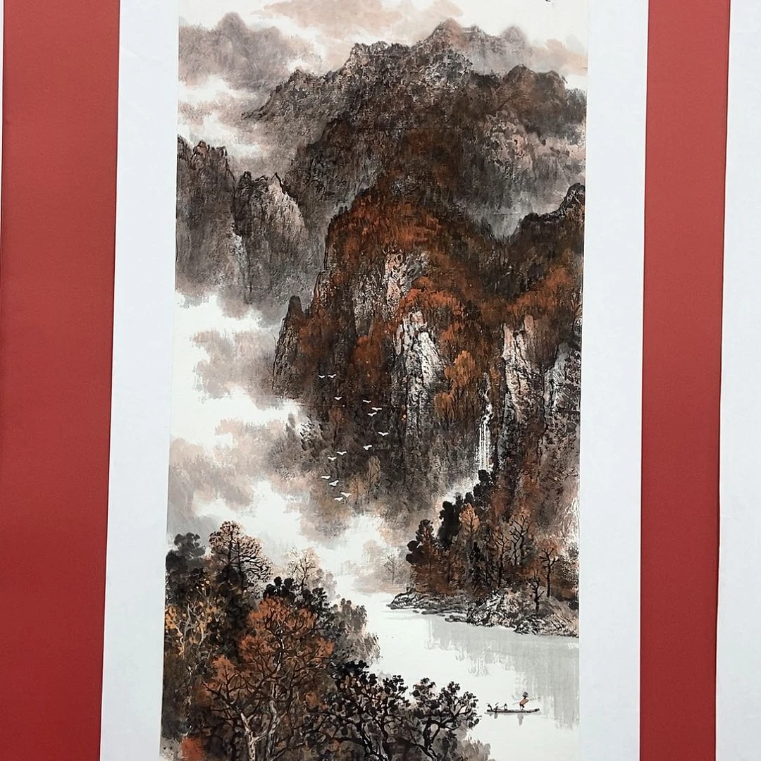 国画吕元忠三尺100*50精品佳作