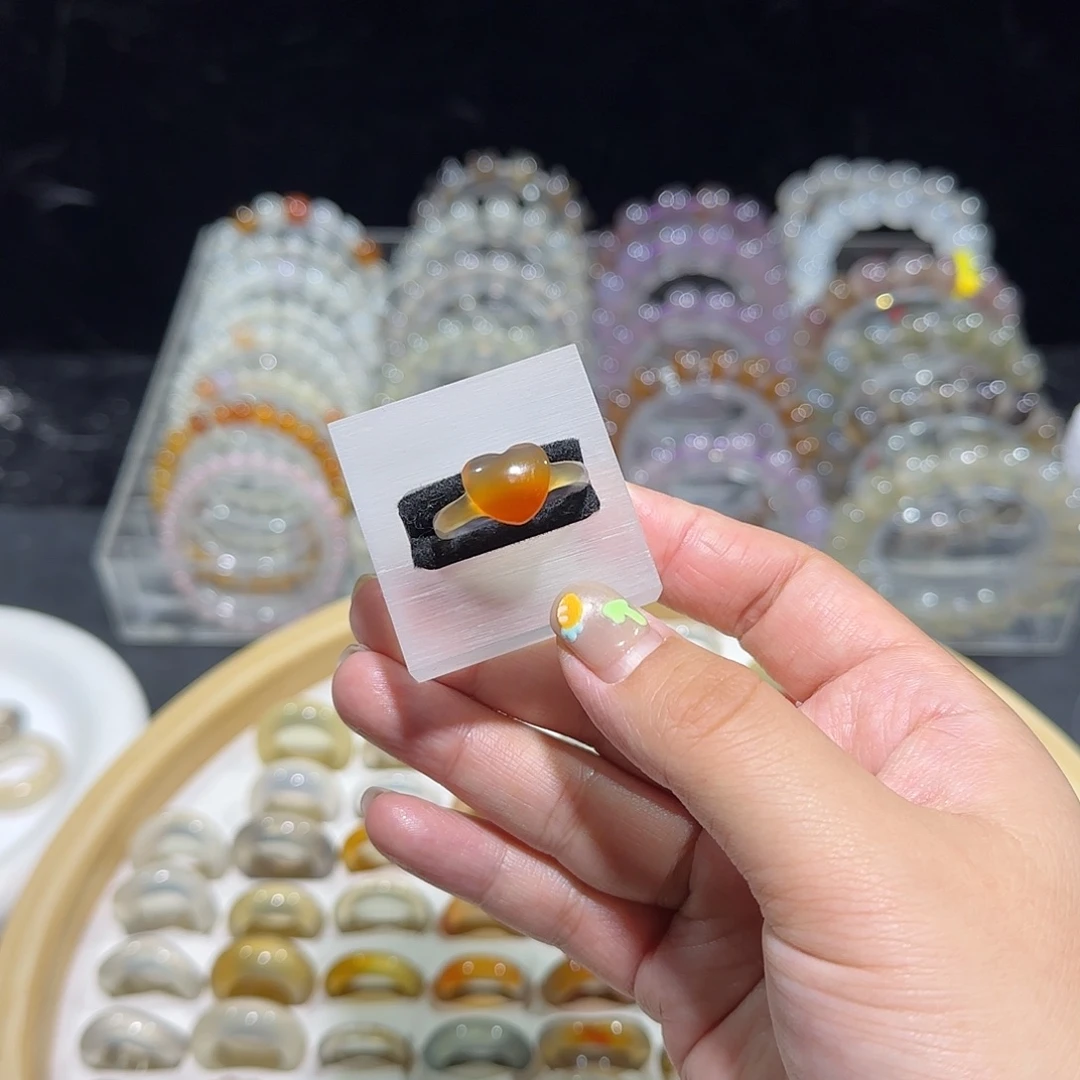 玛瑙/玉髓合金戒指