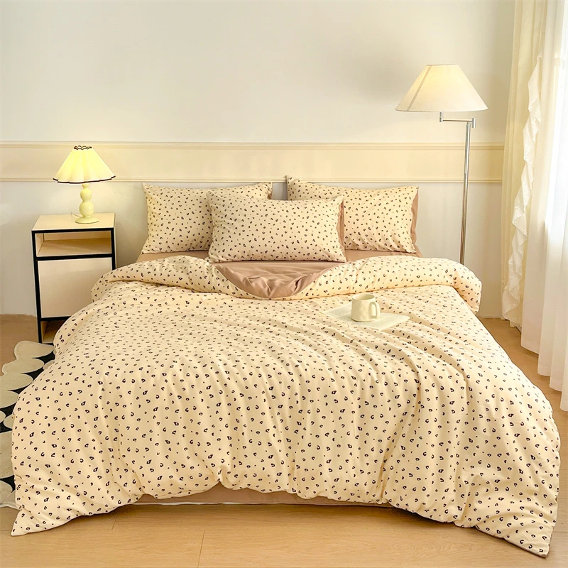 【柔软如云 亲肤细腻】彩象树有氧纱家用针织四件套