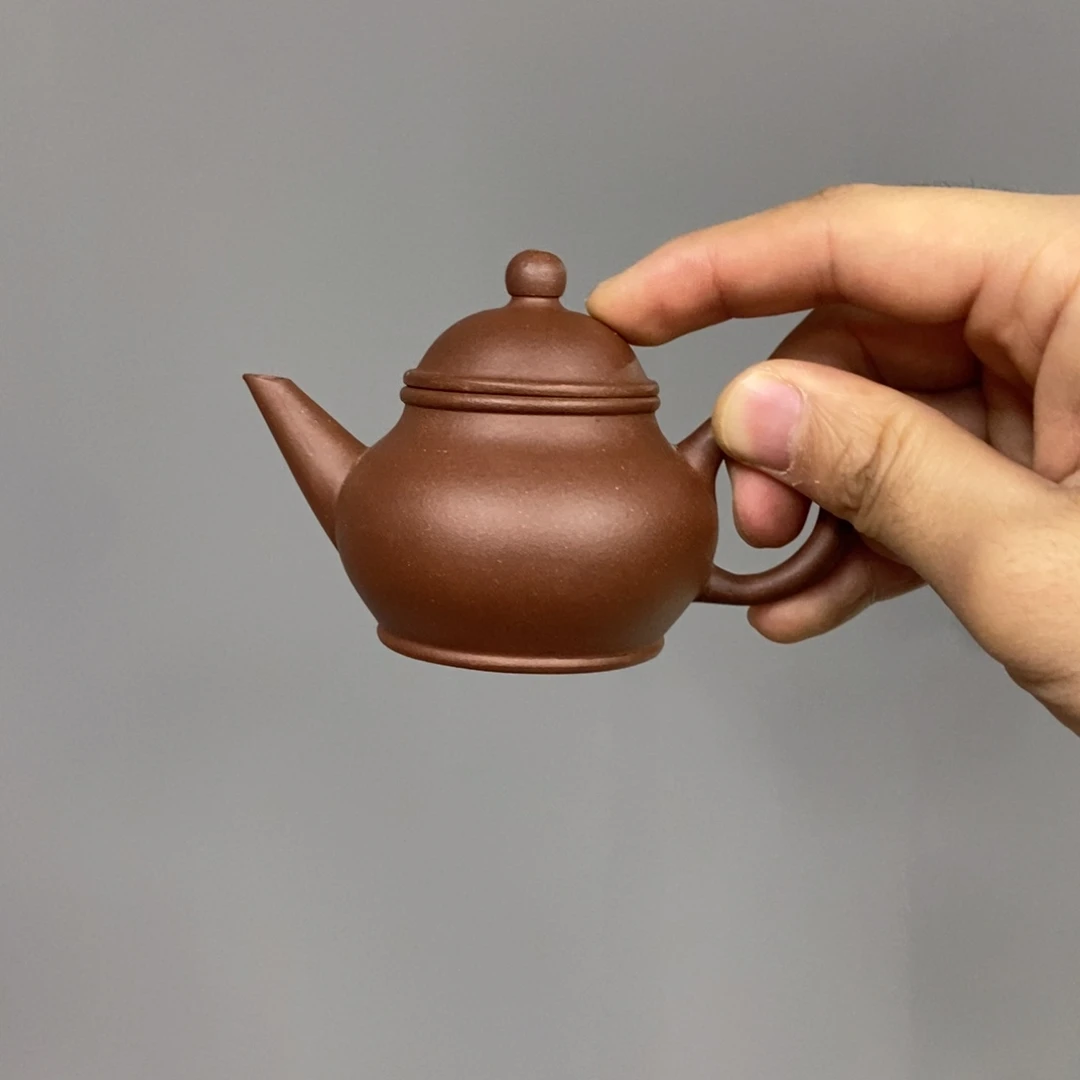 紫砂茶壶越***.芭乐水平80毫升紫泥