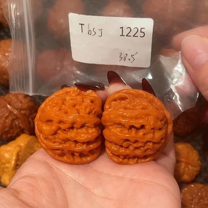 吊坠文玩核桃球白38