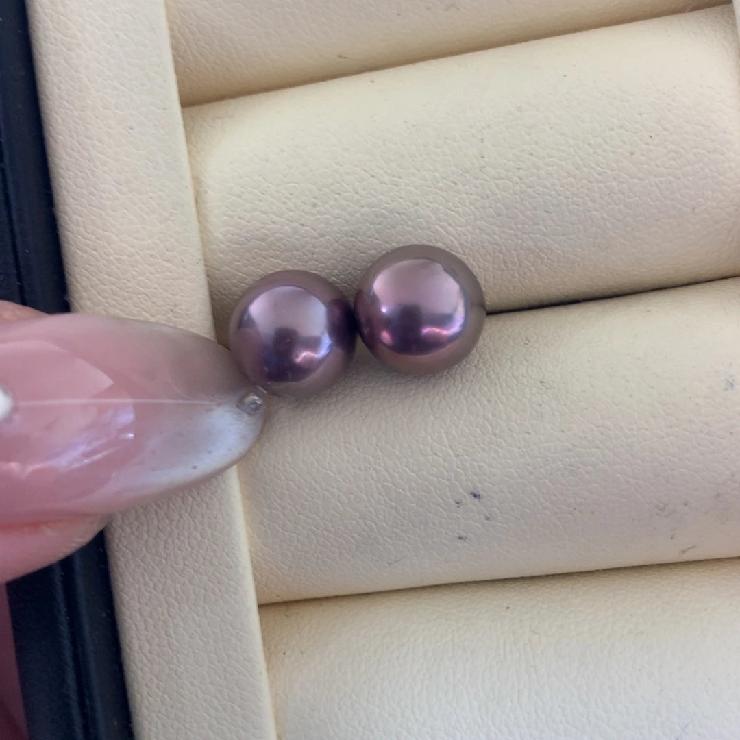银S925镶嵌耳饰淡水珍珠