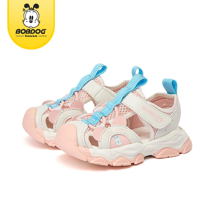 巴布豆家族童鞋 夏季新品百搭防滑儿童包头防撞凉鞋BJJ25X307 QZ
