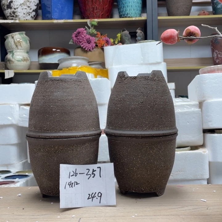 粗陶多肉花盆微瑕357