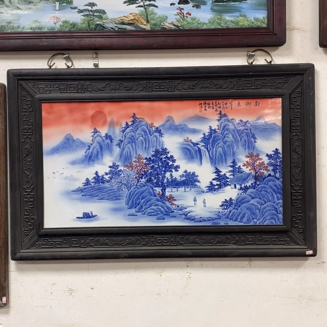 瓷100*60 景德镇瓷板画柴窑烧制