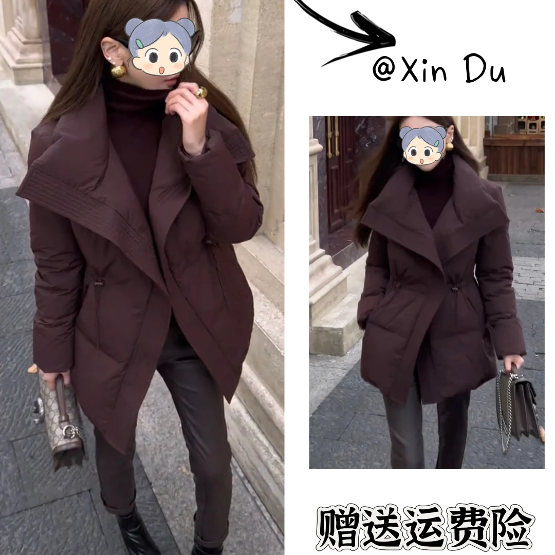 2025秋冬季新款时尚显瘦气质女士网红洋气棉服百搭款D24910