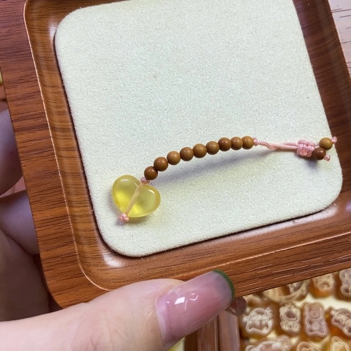 琥珀未镶嵌珠宝奇石提溜