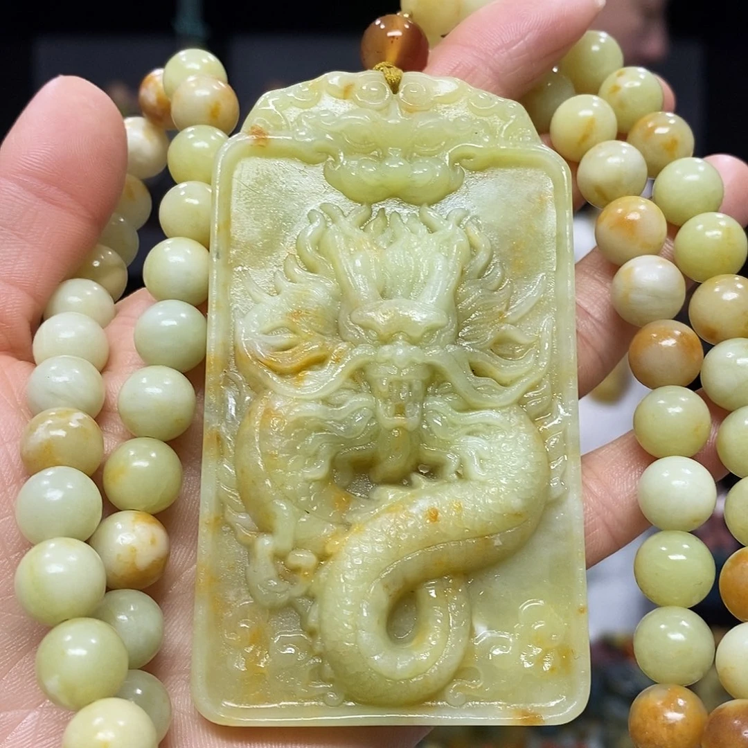 未镶嵌岫玉挂件吊坠