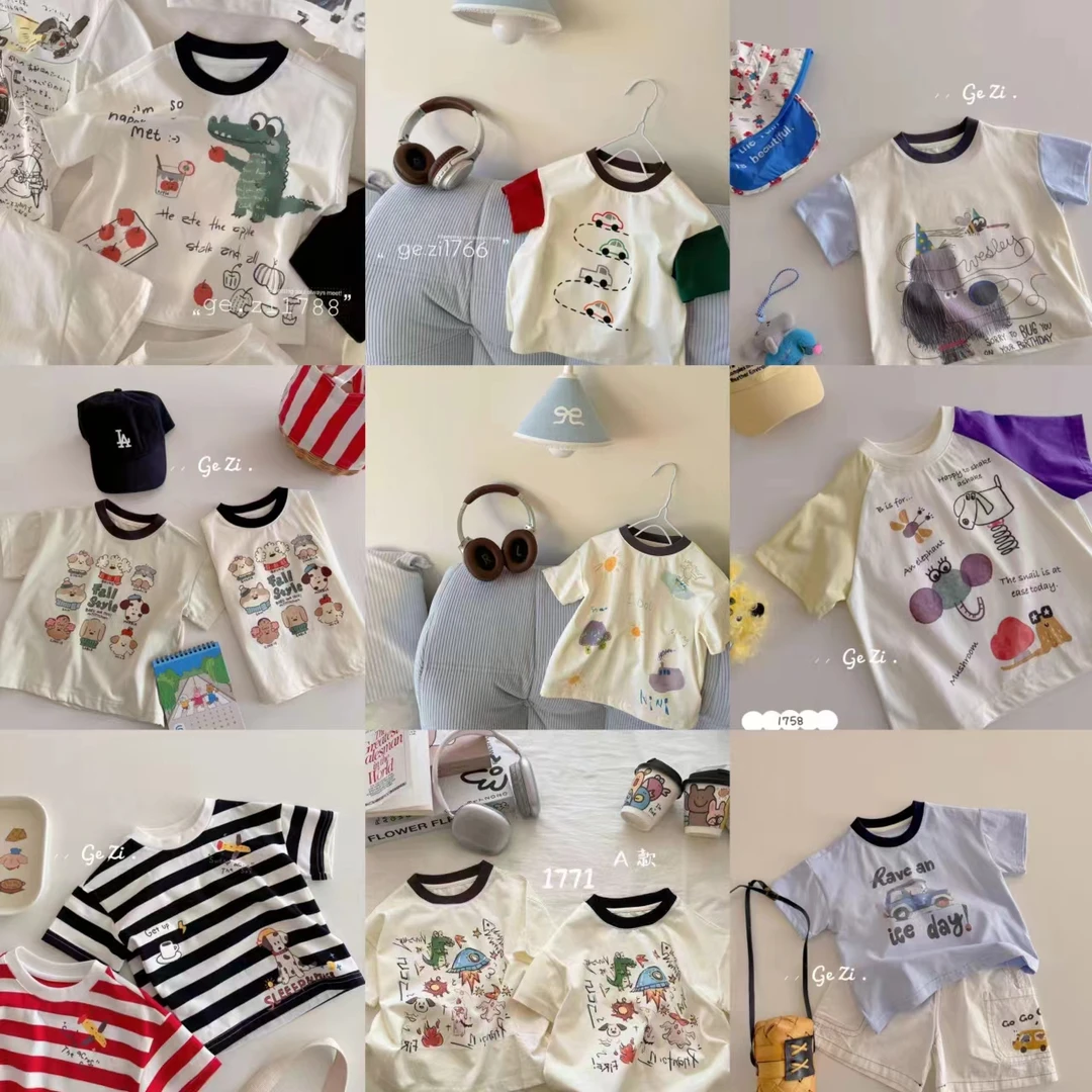 【A01-A20】儿童夏季短袖体恤凉爽纯棉亲肤透气柔软