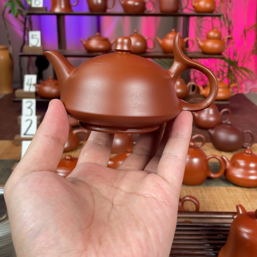 呆***妞茶壶紫砂超薄将军140cc