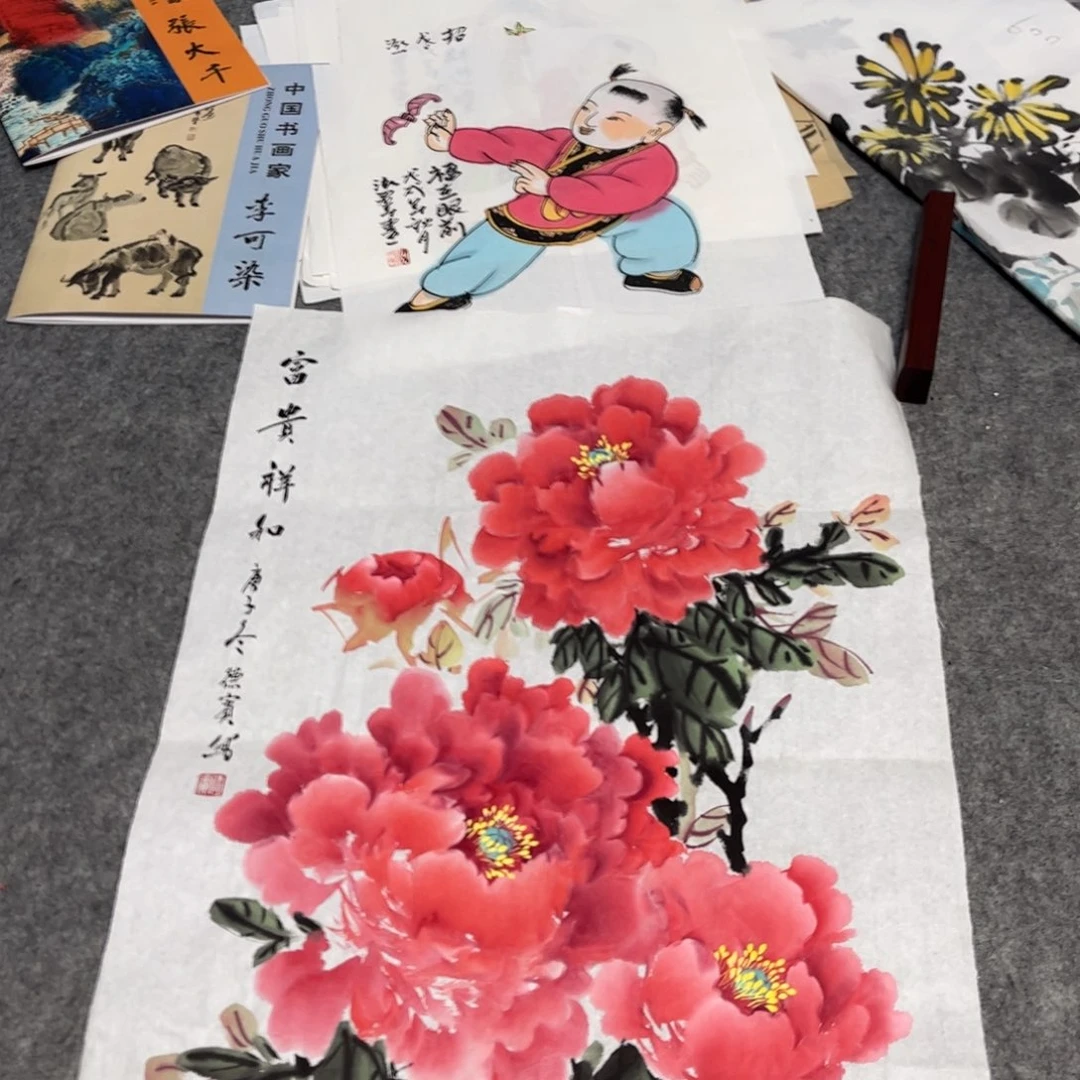 国画12.16纯手绘无边框作品