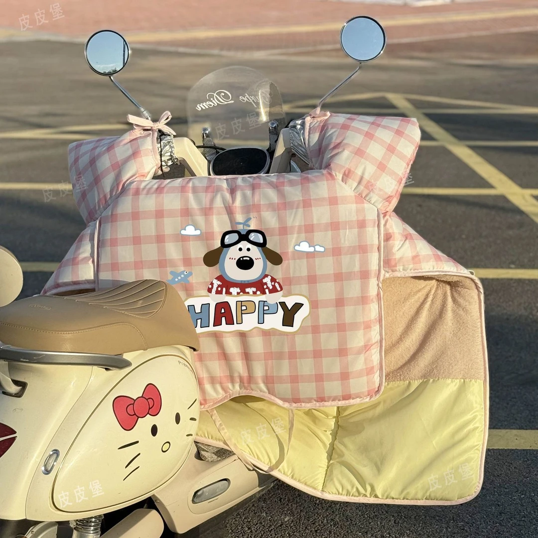 【新品】冬季电动车挡风加绒加厚加大防水防风电瓶车通用高颜值FF4