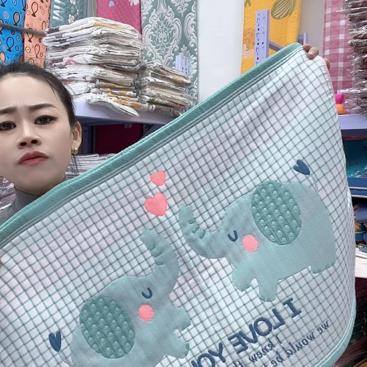 棉绿色小飞象纯棉