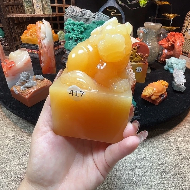 印石昌化石金田黄