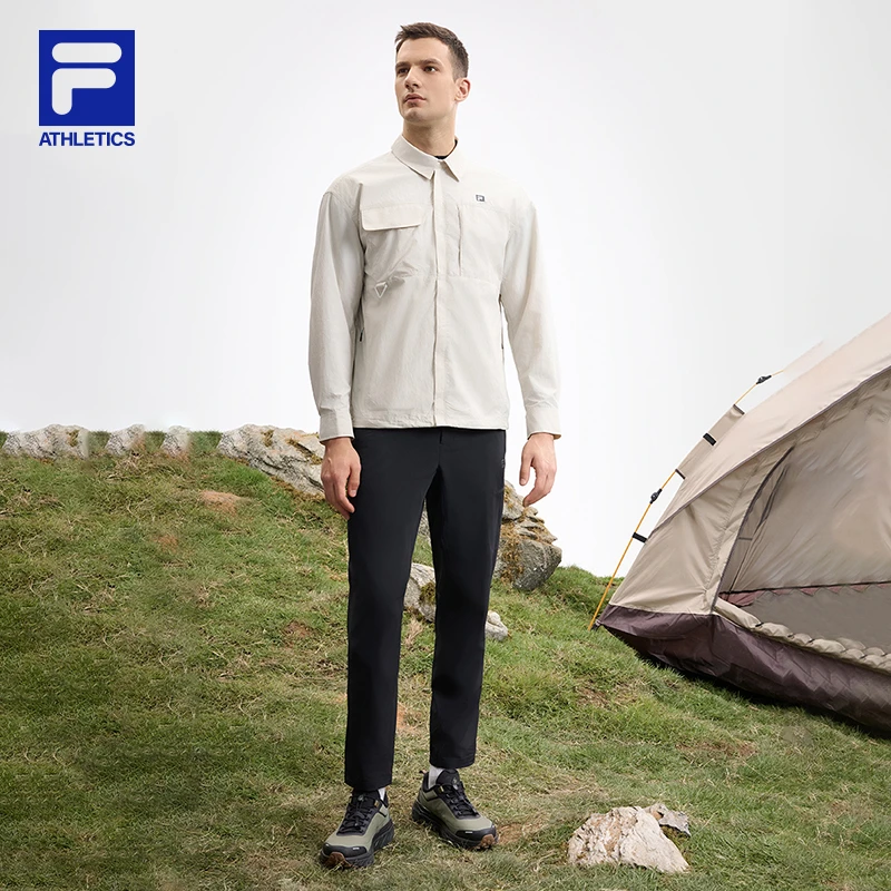 Fila/斐乐新款男士【高弹耐磨软壳运动裤】休闲百搭长裤跑者美学