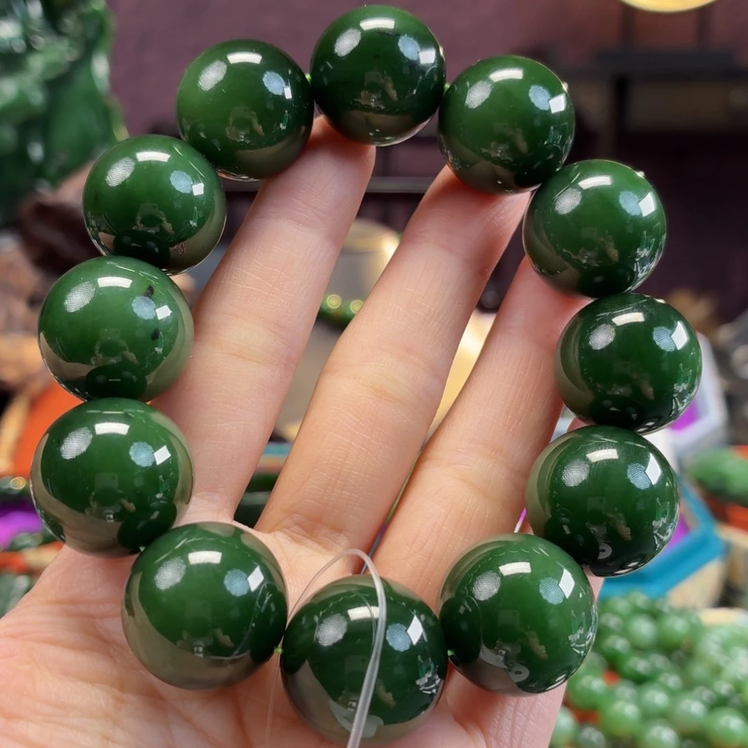 和田玉（碧玉）未镶嵌手串