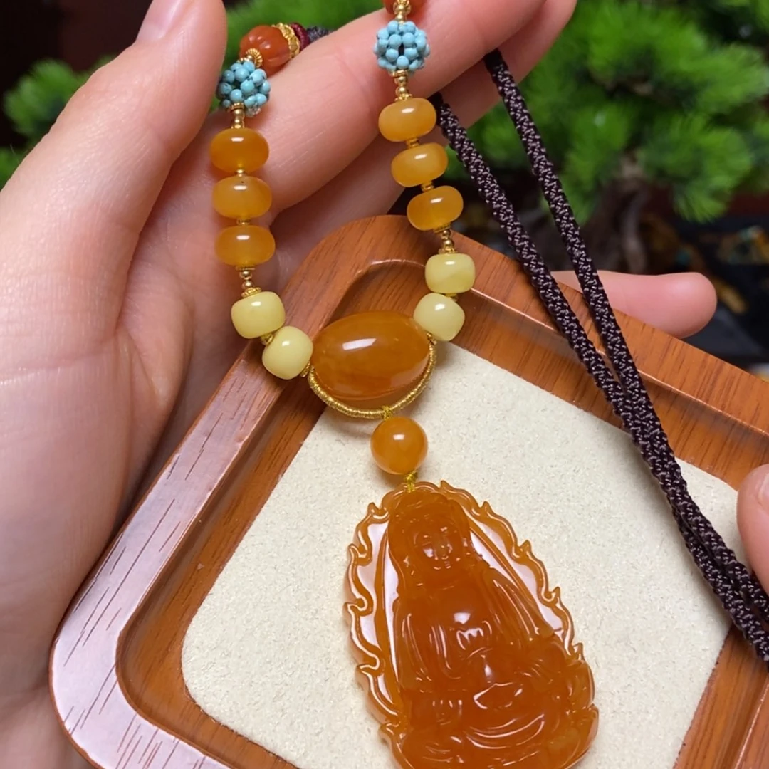 【闪购商品】蜜蜡颈饰未镶嵌项链