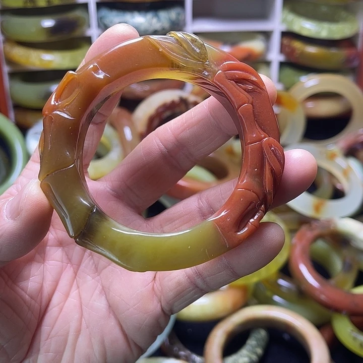 蛇纹石玉合金手镯