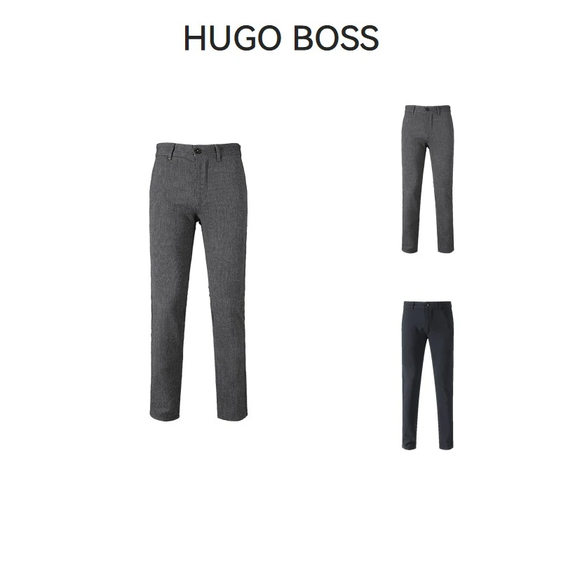 Hugo Boss雨果博斯 男士orange系列条纹修身休闲裤50508196